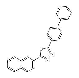 2-[1,1'-biphenyl]-4-yl-5-(2-naphthyl)-1,3,4-oxadiazole结构式