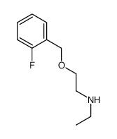 N-ethyl-2-[(2-fluorophenyl)methoxy]ethanamine Structure