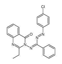 N-(4-chlorophenyl)imino-N'-(2-ethyl-4-oxoquinazolin-3-yl)benzenecarboximidamide Structure