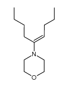4-(1-butyl-1(E)-pentenyl)morpholine Structure