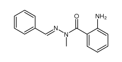 2-amino-N'-benzylidene-N-methylbenzohydrazide Structure