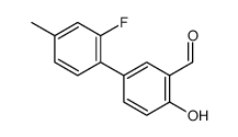 5-(2-fluoro-4-methylphenyl)-2-hydroxybenzaldehyde结构式