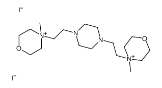 4-methyl-4-[2-[4-[2-(4-methylmorpholin-4-ium-4-yl)ethyl]piperazin-1-yl]ethyl]morpholin-4-ium,diiodide Structure