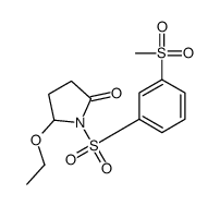 5-ethoxy-1-(3-methylsulfonylphenyl)sulfonylpyrrolidin-2-one Structure