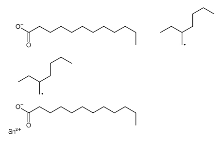 [dodecanoyloxy-bis(2-ethylhexyl)stannyl] dodecanoate Structure