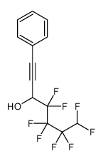 4,4,5,5,6,6,7,7-octafluoro-1-phenylhept-1-yn-3-ol结构式