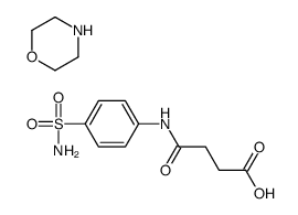 morpholin-4-ium,4-oxo-4-(4-sulfamoylanilino)butanoate Structure