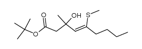 tert-butyl 3-hydroxy-3-methyl-5-(methylthio)non-4-enoate Structure