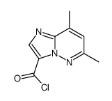 Imidazo[1,2-b]pyridazine-3-carbonyl chloride, 6,8-dimethyl- (9CI)结构式