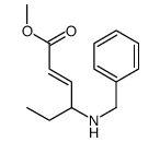 methyl 4-(benzylamino)hex-2-enoate结构式