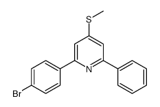 2-(4-bromophenyl)-4-methylsulfanyl-6-phenylpyridine结构式