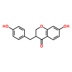 7,4'-Dihydroxyhomoisoflavanone Structure