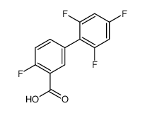 2-fluoro-5-(2,4,6-trifluorophenyl)benzoic acid Structure