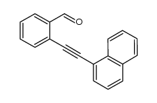 2-(2-(naphthalen-1-yl)ethynyl)benzaldehyde Structure