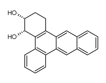 (3R,4S)-1,2,3,4-tetrahydrobenzo[f]tetraphene-3,4-diol结构式