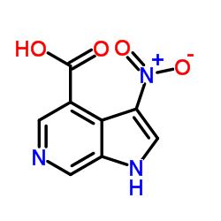 3-Nitro-6-azaindole-4-carboxylic acid结构式