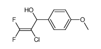 2-Chloro-3,3-difluoro-1-(4-methoxy-phenyl)-prop-2-en-1-ol Structure