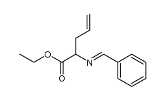 ethyl 2-(benzylideneamino)pent-4-enoate结构式
