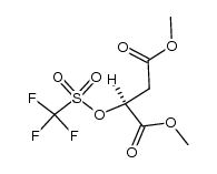 (S)-dimethyl 2-(((trifluoromethyl)sulfonyl)oxy)succinate结构式