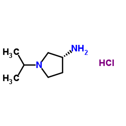 (3R)-1-(丙-2-基)吡咯烷-3-胺盐酸盐结构式