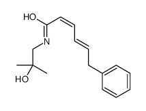 (2E,4E)-N-(2-hydroxy-2-methylpropyl)-6-phenylhexa-2,4-dienamide结构式