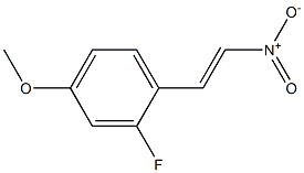 trans-2-fluoro-4-Methoxy-β-nitrostyrene Structure