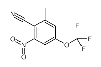 2-methyl-6-nitro-4-(trifluoromethoxy)benzonitrile结构式