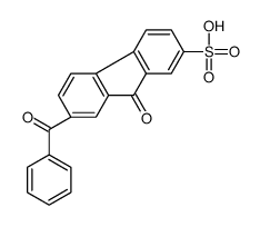 7-benzoyl-9-oxofluorene-2-sulfonic acid Structure