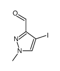 4-碘-1-甲基-1H-吡唑-3-甲醛结构式