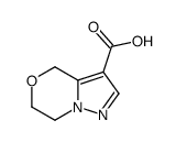 6,7-Dihydro-4H-pyrazolo[5,1-c][1,4]oxazine-3-carboxylic acid structure