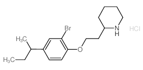 2-{2-[2-Bromo-4-(sec-butyl)phenoxy]-ethyl}piperidine hydrochloride结构式