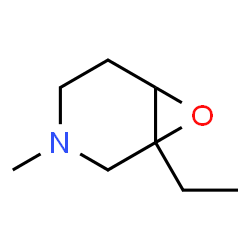 7-Oxa-3-azabicyclo[4.1.0]heptane,1-ethyl-3-methyl-结构式