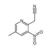 2-(5-methyl-3-nitropyridin-2-yl)acetonitrile结构式