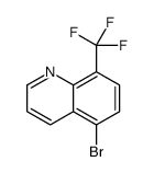 5-溴-8-(三氟甲基)喹啉结构式