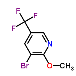 3-Bromo-2-methoxy-5-(trifluoromethyl)pyridine structure