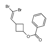 [3-(2,2-dibromoethenyl)cyclobutyl] benzoate Structure