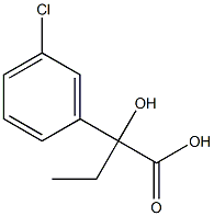 2-(3-chlorophenyl)-2-hydroxybutanoic acid Structure
