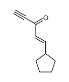 1-cyclopentyl-1-penten-4-yn-3-one Structure