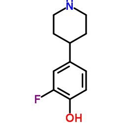 2-氟-4-(哌啶-4-基)苯酚盐酸盐结构式
