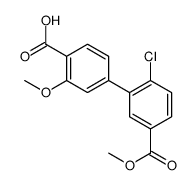 4-(2-chloro-5-methoxycarbonylphenyl)-2-methoxybenzoic acid结构式