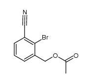 2-bromo-3-cyanobenzyl acetate结构式