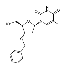 3'-O-benzyl-2'-deoxy-5-iodouridine结构式