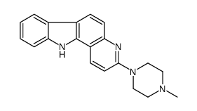 11H-3-(1-(4-Methyl)piperazino)pyrido(3,2-a)carbazole结构式