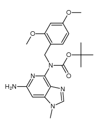 tert-butyl 6-amino-1-methyl-1H-imidazo[4,5-c]pyridin-4-yl(2,4-dimethoxybenzyl)carbamate Structure