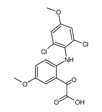 (2-((2,6-dichloro-4-methoxyphenyl)amino)-5-methoxyphenyl)glyoxylic acid结构式