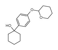 1-[4-(tetrahydro-pyran-2-yloxy)-phenyl]-cyclohexanol结构式