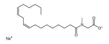 sodium,2-[methyl-[(9Z,12Z)-octadeca-9,12-dienoyl]amino]acetate结构式