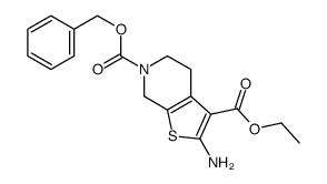 6-苄基 3-乙基 2-氨基-4, 5-二氢噻吩并[2, 3-c]吡啶-3, 6(7H)-二羧酸酯结构式