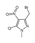 3-(bromomethyl)-5-chloro-1-methyl-4-nitropyrazole Structure