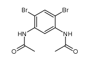 1,3-dibromo-4,6-bis(acetamido)benzene Structure